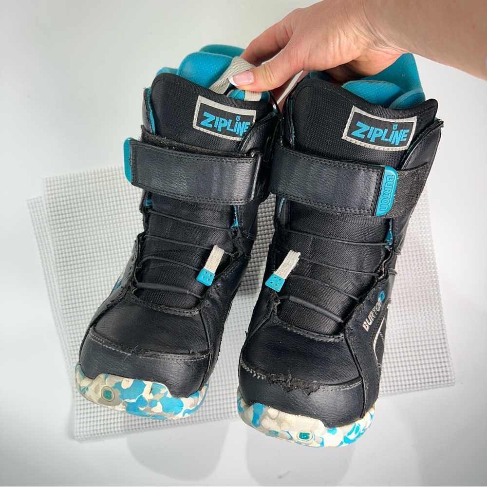 Burton kids snowboard boots Zipline speed lace youth size 6 - Picture 4 of 12